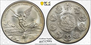 1997-Mo 2 Onza Libertad Ag MS66
