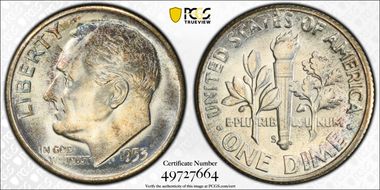 1953-S/S 10C RPM FS-501 MS66