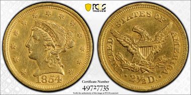 1854 $2.50 N1