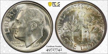 1948-S 10C MS67FB
