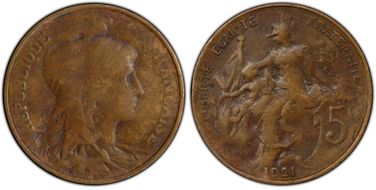 1921 5C Gad-165 F-119 VF25BN