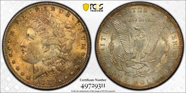 1887 $1 MS62