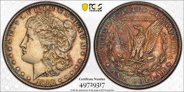1886 $1 AU53