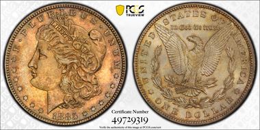 1885 $1 MS62