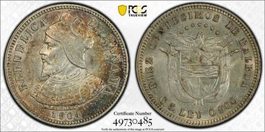 1904 10C KM-3  Ag MS61