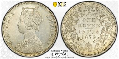 1879(B) Rupee SW-6.49 Bead MS62