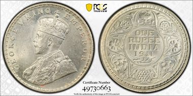 1911(C) Rupee SW-8.11 MS63