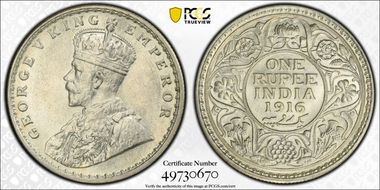 1916(C) Rupee SW-8.33 Prid-212 MS62