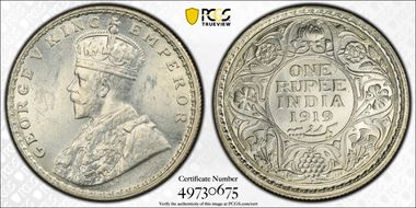 1919(B) Rupee SW-8.47 Prid-225 MS63