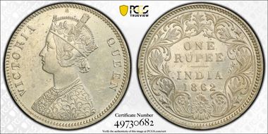 1862(B) Rupee SW-4.78 0/4 N1