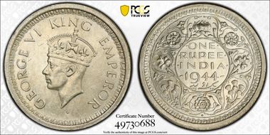 1944(B) Rupee SW-9.27 Bead MS64