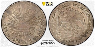 1875-Go FR 8 R Go55 AU58