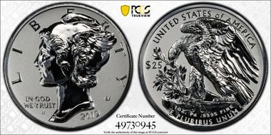 2019-W $25 Palladium, Reverse Proof PR70
