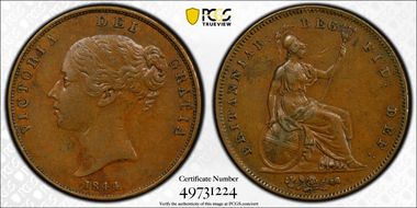 1844 1D S-3948 AU55BN