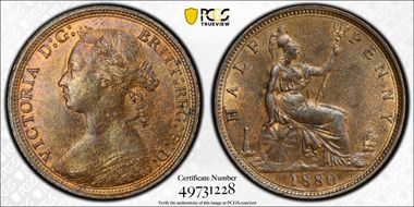 1880 1/2D S-3956 MS64RB