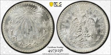 1932-M Peso KM-455 MS65
