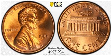 1988 1C MS67RD