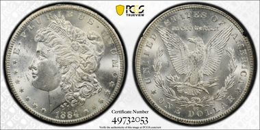1884-CC $1 GSA Hoard MS63