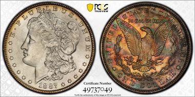 1887 $1 MS65