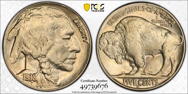 1938-D 5C Buffalo MS64