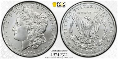 2023 $1 Morgan Dollar MS70