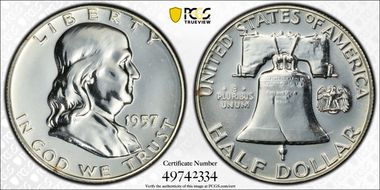 1957 50C PR66