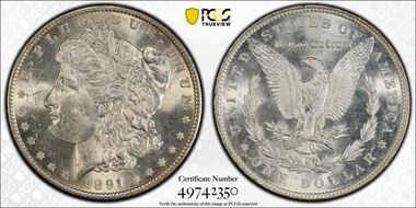 1891 $1 MS62