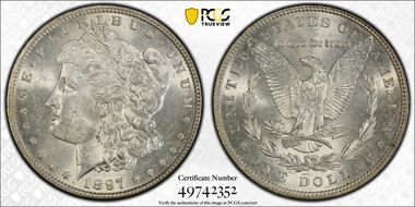 1897 $1 MS62