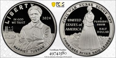 2024-S 50C Harriet Tubman PR70DCAM