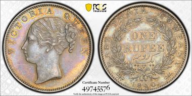 1840.(M) Rupee SW-2.28b AU58