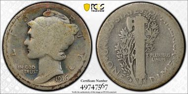 1916-D 10C FR2