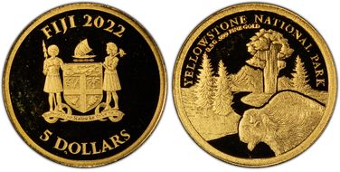 2022 $5 Yellowstone PR68DCAM
