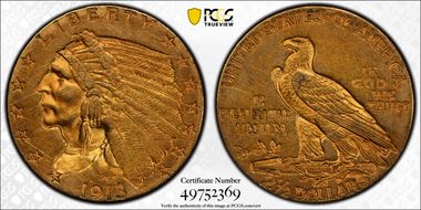 1913 $2.50 AU50