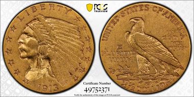 1913 $2.50 XF40