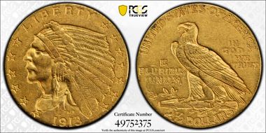 1913 $2.50 AU55