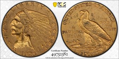 1925-D $2.50 XF40