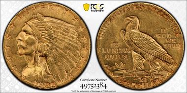 1925-D $2.50 MS62