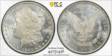 1883-O $1 MS62