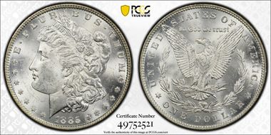1885 $1 MS64