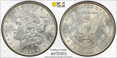 1886 $1 MS64