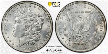 1887 $1 MS63