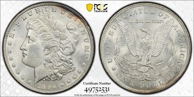 1896 $1 MS63