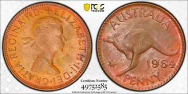 1964 Y. (p) 1D AU58BN