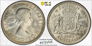 1963(m) Florin MS64
