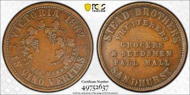 1862 Tk 1D KM-Tn213 Stead Brothers Sandhurst, Victoria VF35BN
