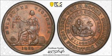 1859 Tk 1D KM-Tn206 G. & W.H. Rocke Melbourne, Victoria N1BN