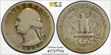 1932-D 25C AG3