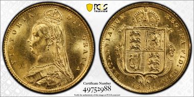 1887 1/2 Sov S-3869 Normal JEB MS63