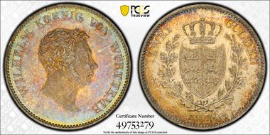1825-W 2 Gul KM-560 w/o WAGNER F. MS65