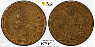 1865 1C Fancy 5 XF45BN
